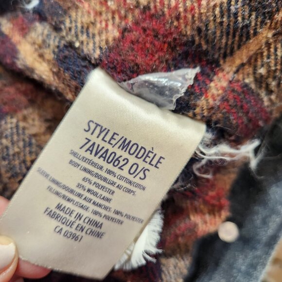 Denver Hayes Mens Lined Quilted Denim Jacket Distressed Parachutist Patch Warm - Picture 15 of 16